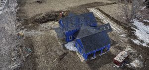 construction, 3D, model, progress, building, home, blue print