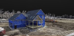 3D model, construction, home, new, progress, building, drone, aerial